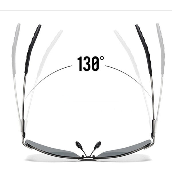 Trendy Half-Frame Color-Changing Sunglasses