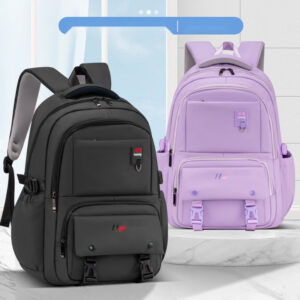 Waterproof PU Backpack – Multi-Layer Storage