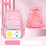 Gaming-Themed Kids Backpack – Tetris & Console Design