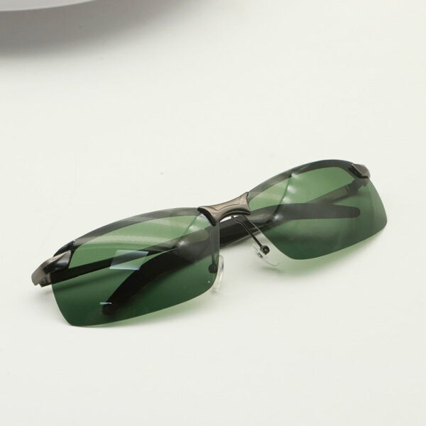 Trendy Half-Frame Color-Changing Sunglasses