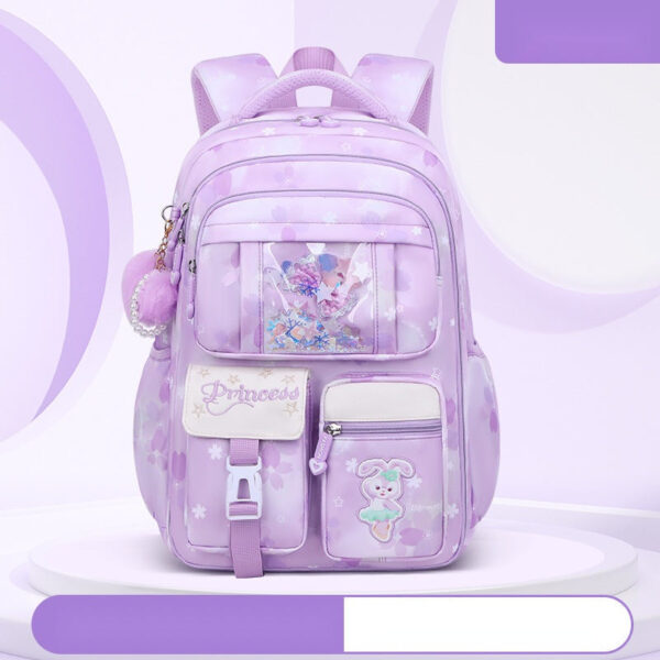 Princess-Themed School Backpacks for Girls – Floral & Cartoon Style