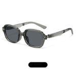 Retro Folding Sunglasses with Integrated Fit