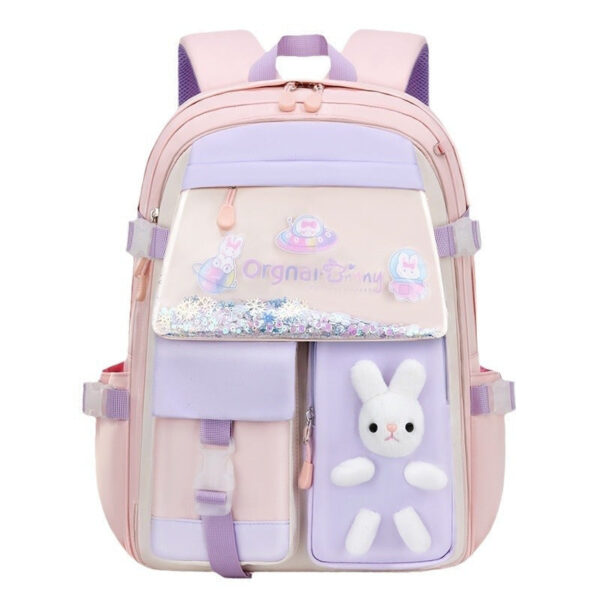 Bunny School Backpacks for Girls – Glitter & Plush Charm