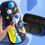 3D Cartoon Zipper Pencil Case for Kids