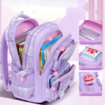 Pastel Checkered School Bags – Cute & Spacious for Girls