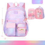 Rainbow Gradient Kids Backpack – Cute & Colorful Design