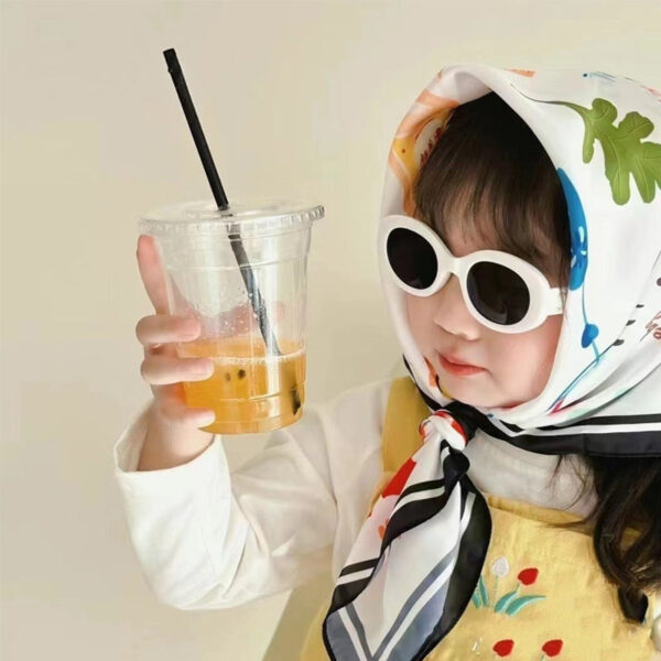Trendy Retro Oval Sunglasses for Kids