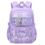 Pastel Checkered School Bags – Cute & Spacious for Girls