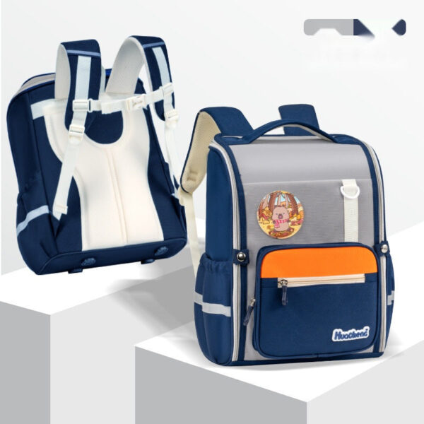 Cartoon-Themed School Backpacks for Kids – With Fun Character Badges