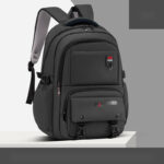 Waterproof PU Backpack – Multi-Layer Storage