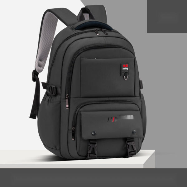 Waterproof PU Backpack – Multi-Layer Storage