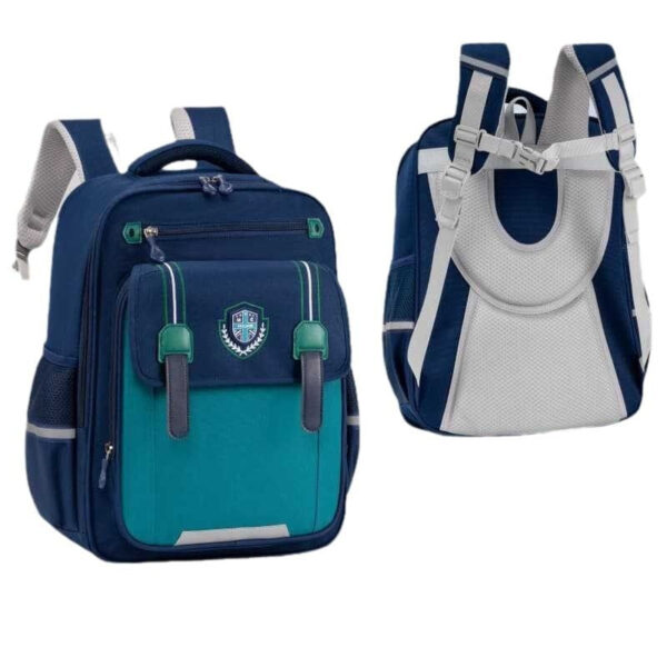 Classic School Backpacks for Kids – Elegant Badge Design