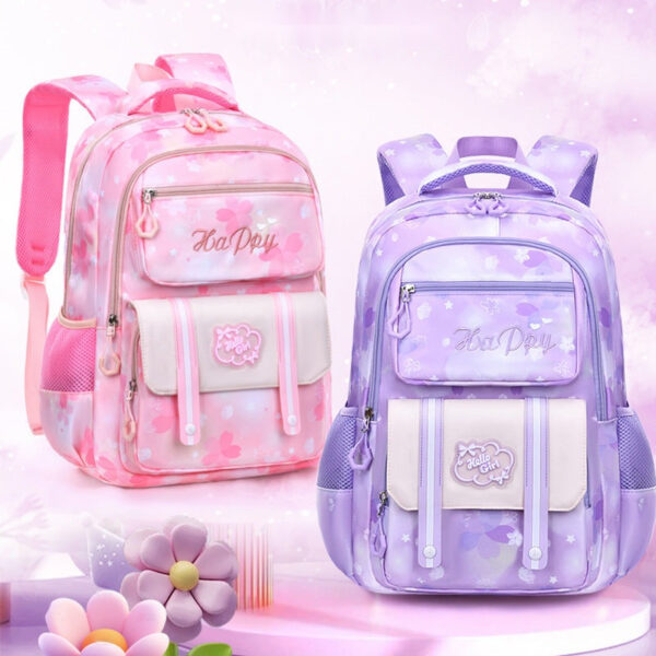 Pastel Floral School Backpacks