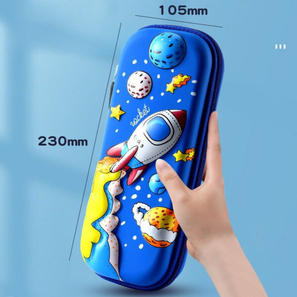 3D Cartoon Zipper Pencil Case for Kids