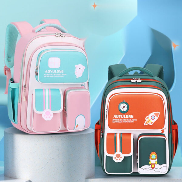 Cute & Creative School Bags for Kids – British Style with Space & Animal Themes
