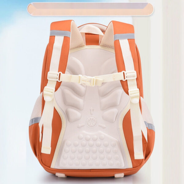 Modern Color-Block School Backpacks – Warm & Minimal Design