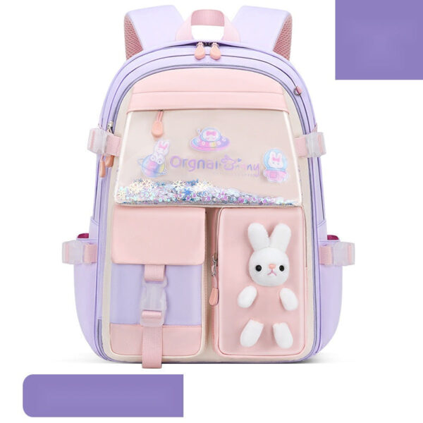 Bunny School Backpacks for Girls – Glitter & Plush Charm