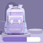 Glossy Gradient Checkered School Backpacks – Bold & Trendy for Kids