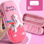 3D Cartoon Zipper Pencil Case for Kids