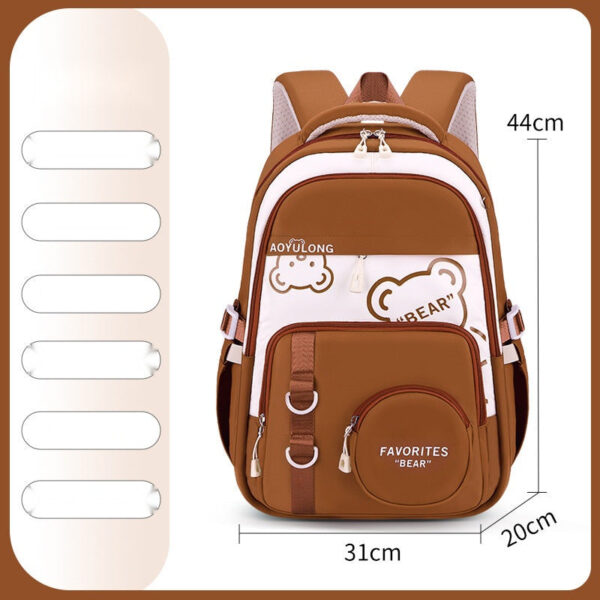 Cute Bear Kids' School Backpack – Spacious & Stylish