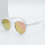 Korean Round Frame with Cat-Eye Edge Sunglasses