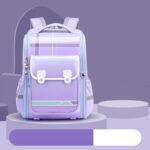 Glossy Gradient Checkered School Backpacks – Bold & Trendy for Kids