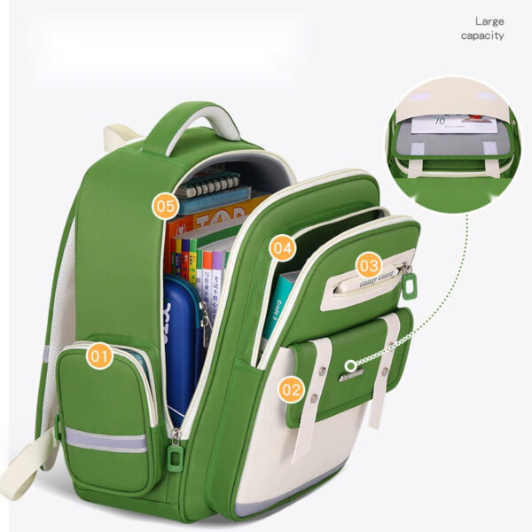 Modern Colorblock School Backpacks – Sleek & Stylish for Kids