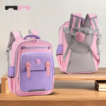 Classic School Backpacks for Kids – Elegant Badge Design