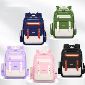 Modern Colorblock School Backpacks – Sleek & Stylish for Kids
