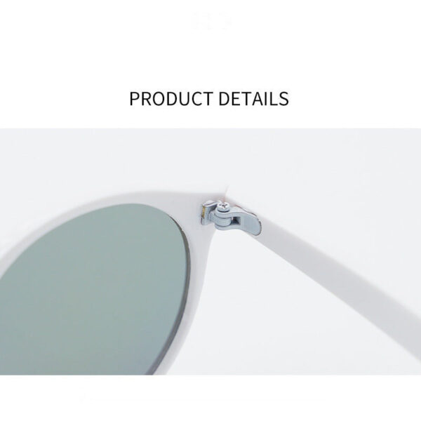 Korean Round Frame with Cat-Eye Edge Sunglasses