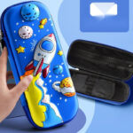 3D Cartoon Zipper Pencil Case for Kids