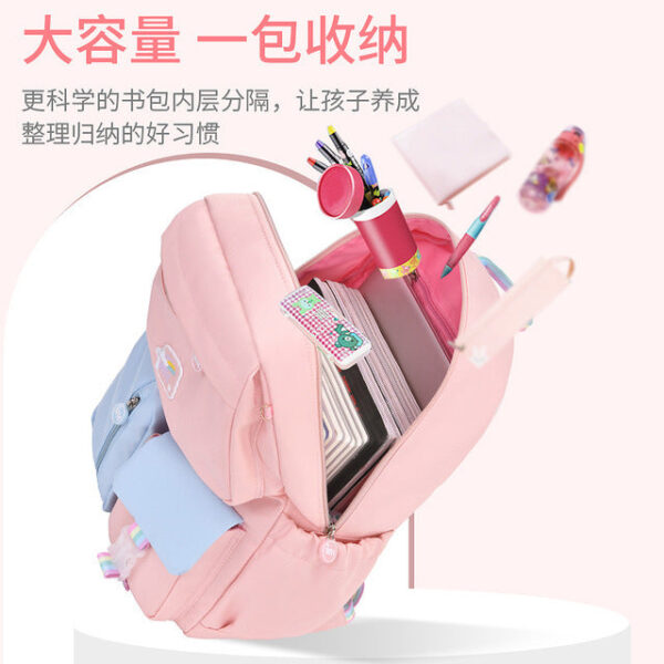 New Ultra-Light Girls' School Backpack – Spine Care & Burden-Reducing Bag for Primary School Students