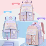 Bunny School Backpacks for Girls – Glitter & Plush Charm