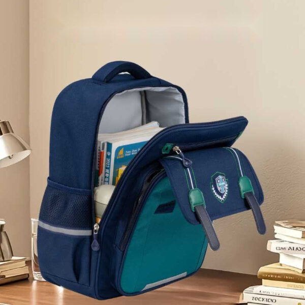 Classic School Backpacks for Kids – Elegant Badge Design