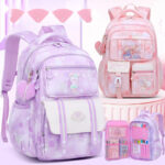 Princess-Themed School Backpacks for Girls – Floral & Cartoon Style