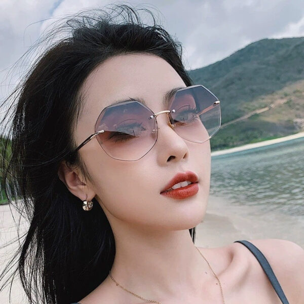 Edgy Crystal Polygonal Shades for Women
