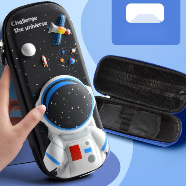 3D Cartoon Zipper Pencil Case for Kids