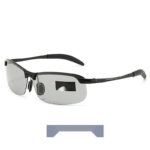 Trendy Half-Frame Color-Changing Sunglasses