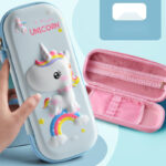 3D Cartoon Zipper Pencil Case for Kids