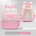 Modern Color-Block School Backpacks – Warm & Minimal Design