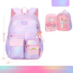 Rainbow Gradient Kids Backpack – Cute & Colorful Design