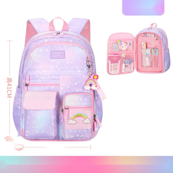 Rainbow Gradient Kids Backpack – Cute & Colorful Design