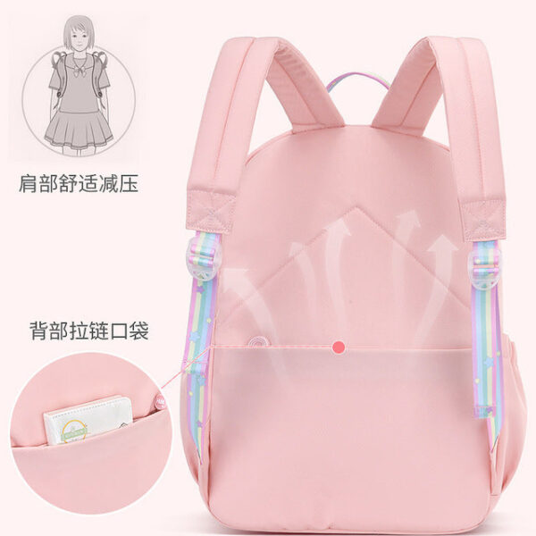 New Ultra-Light Girls' School Backpack – Spine Care & Burden-Reducing Bag for Primary School Students