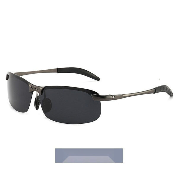Trendy Half-Frame Color-Changing Sunglasses