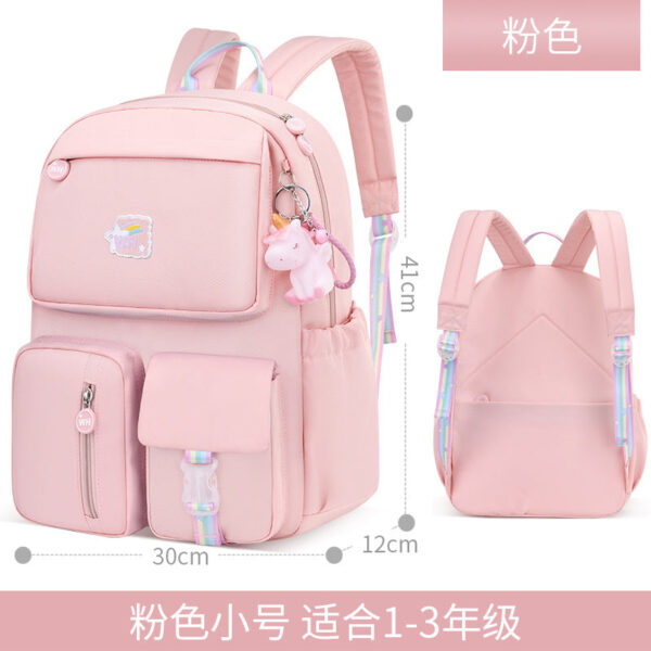 New Ultra-Light Girls' School Backpack – Spine Care & Burden-Reducing Bag for Primary School Students