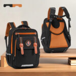 Classic School Backpacks for Kids – Elegant Badge Design