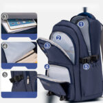Waterproof PU Backpack – Multi-Layer Storage