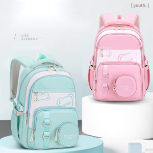 Cute Bear Kids' School Backpack – Spacious & Stylish