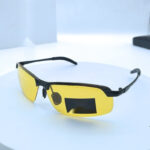 Trendy Half-Frame Color-Changing Sunglasses