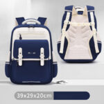 Modern Color-Block School Backpacks – Warm & Minimal Design